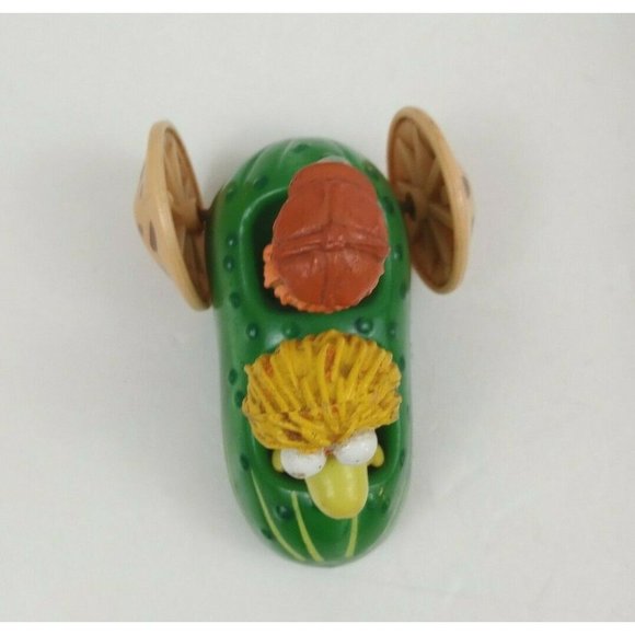 Vtg 1988 Jim Henson Fraggle Rock Boober & Wembley In Pickle Car McDonald's Toy - Picture 5 of 6